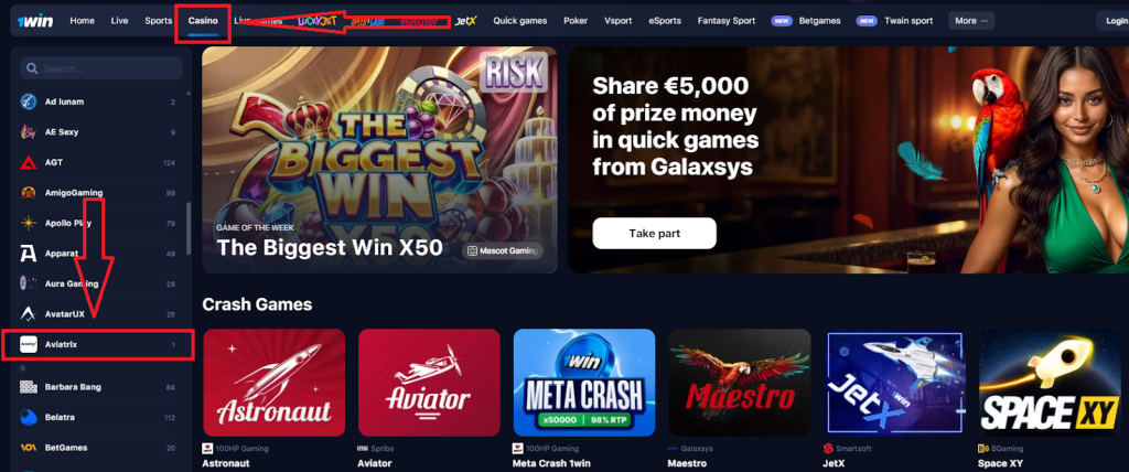 How to Start Playing aviatrix at 1win